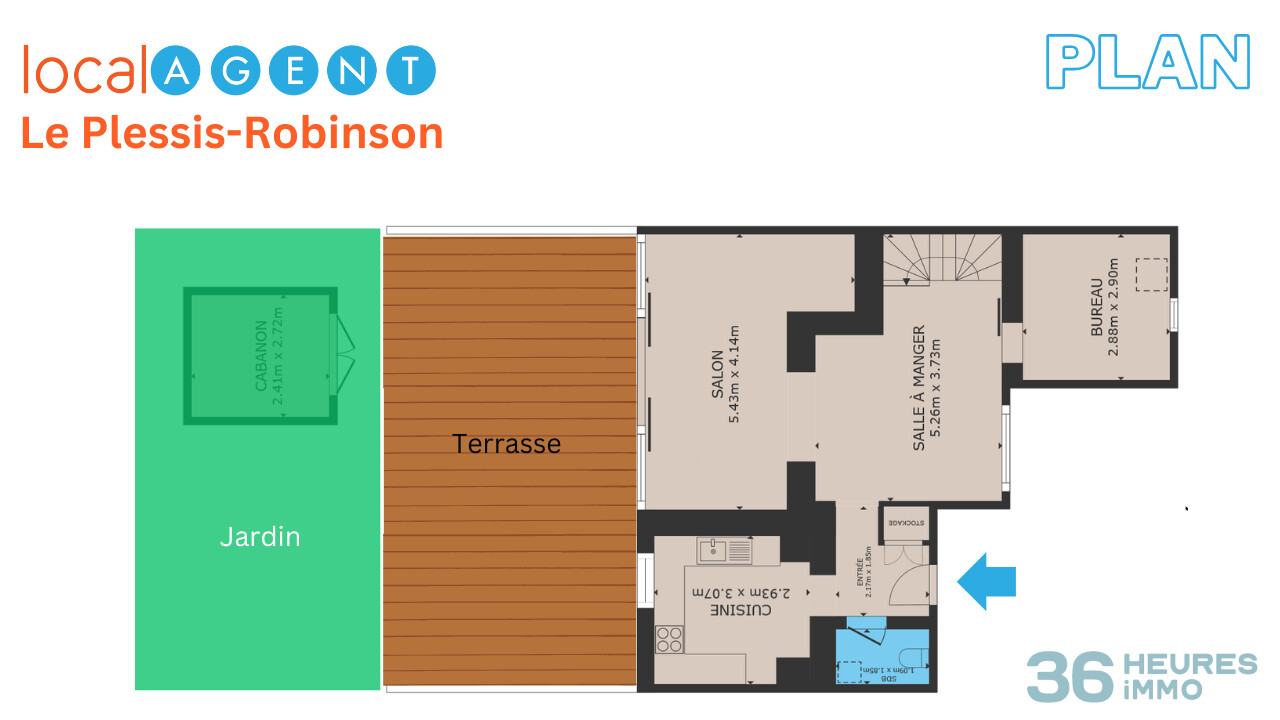 Un  Esprit Cosy pour ce duplex avec jardin