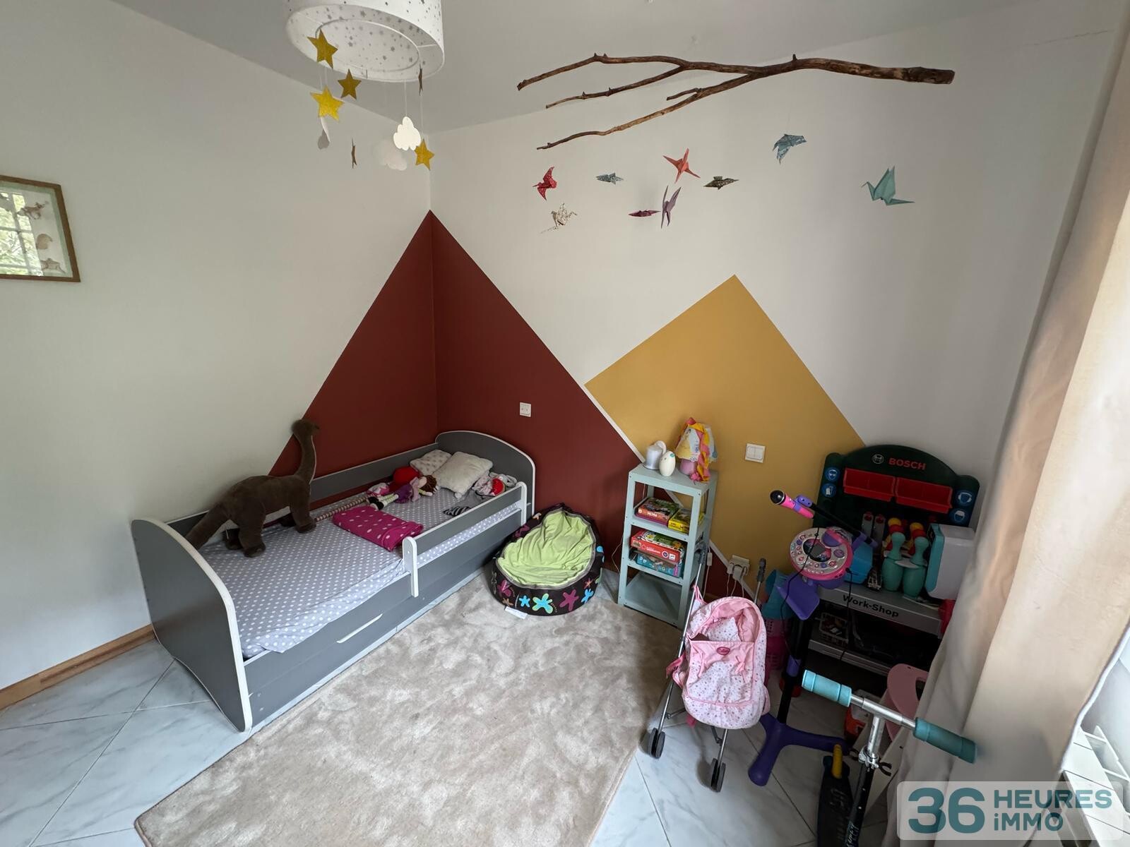 Maison de plain-pied avec beau terrain attenant 