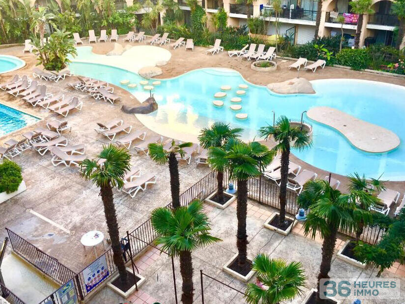 Bel appartement meublé, avec grande piscine et près des plages, idéal investisseurs