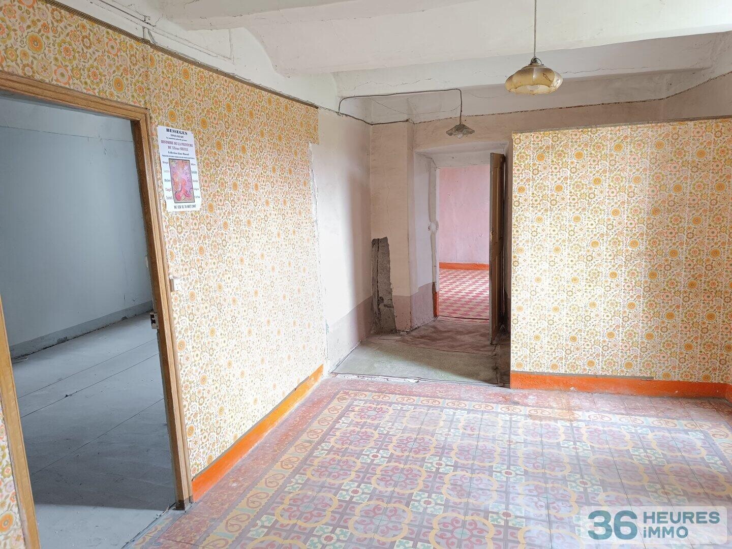 Appartement T3 à rénover intégralement avec jardinet + Terrain de 1460m²