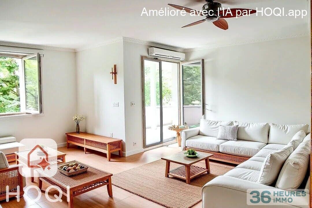 Appartement 3 pièces avec grande terrasse et cellier.