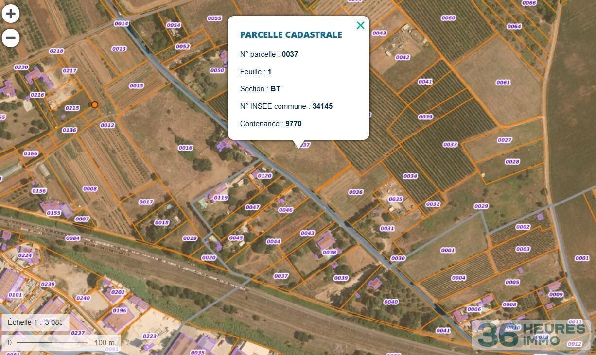 Terrain agricole de 9770m² à LUNEL 