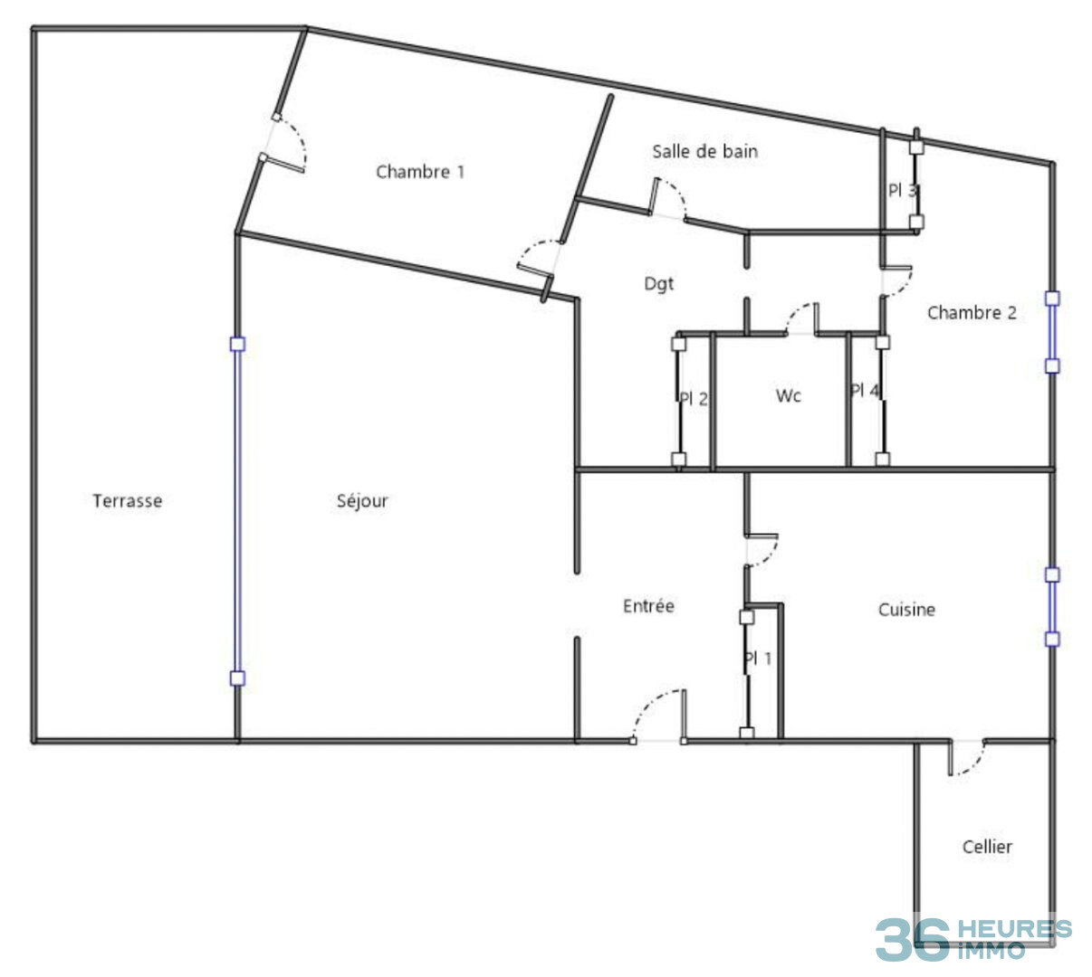 T4 2 chambres vue imprenable