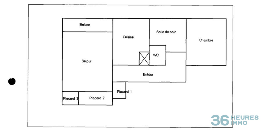 2 PIÈCES AVEC BALCON, PARKING en s/s ET CAVE