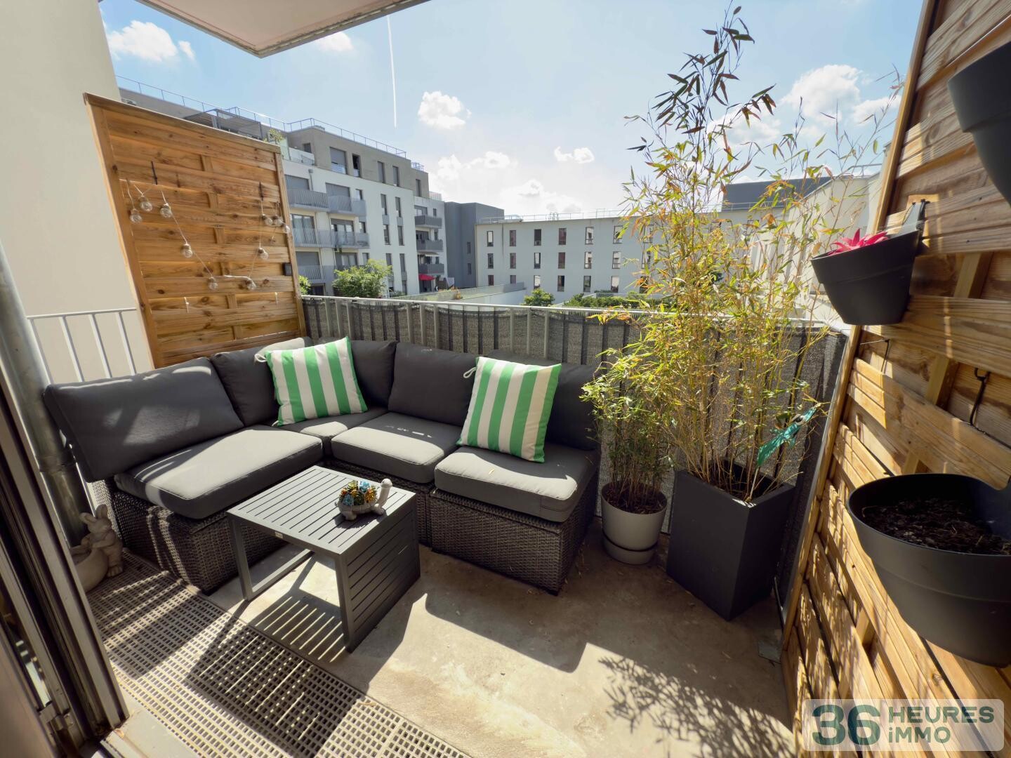 Appartement de 4 pièces avec balcons, cave et 2 parkings