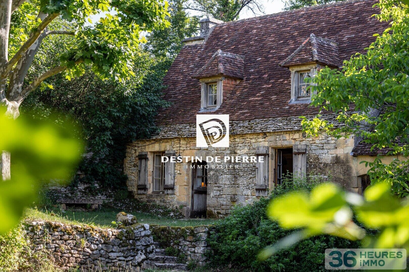 Périgord Noir - Manoir Renaissance et maison paysanne - 11 ha bois et prairies