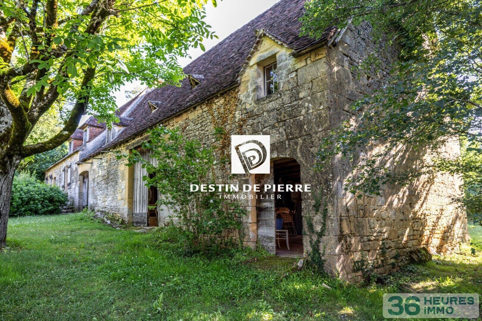 Périgord Noir - Manoir Renaissance et maison paysanne - 11 ha bois et prairies