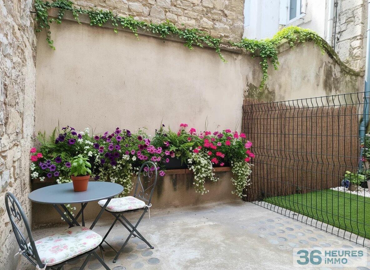 Nîmes écusson, T1 avec cour vendu loué