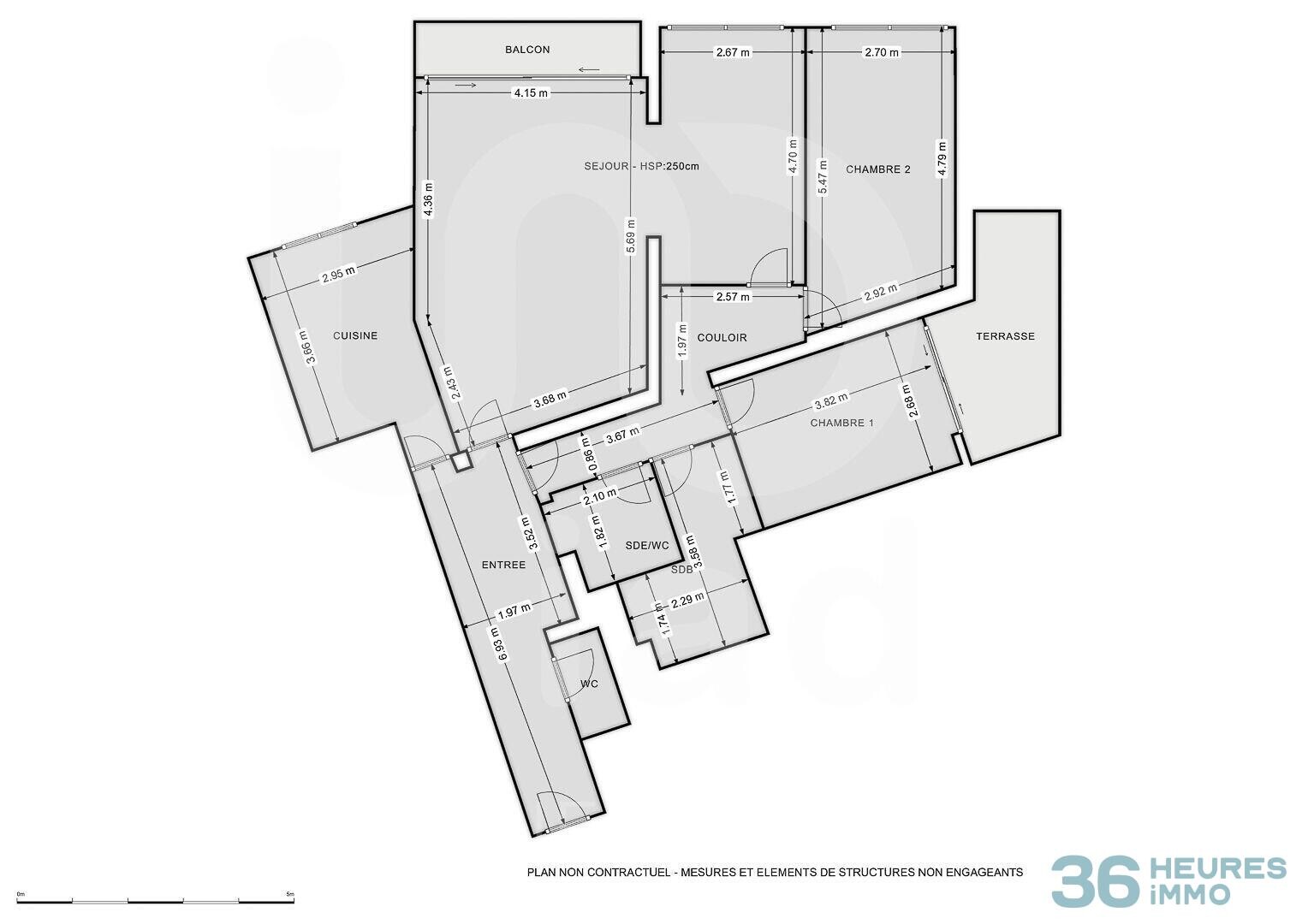 PARIS 15E – RUE BALARD – 4 PIÈCES / 96,71 M² – 7E ÉTAGE avec ASCENSEUR
