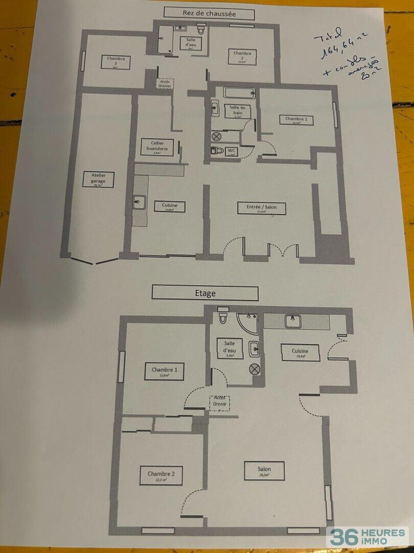 Volx - Maison 164 m2 avec T4 et T3