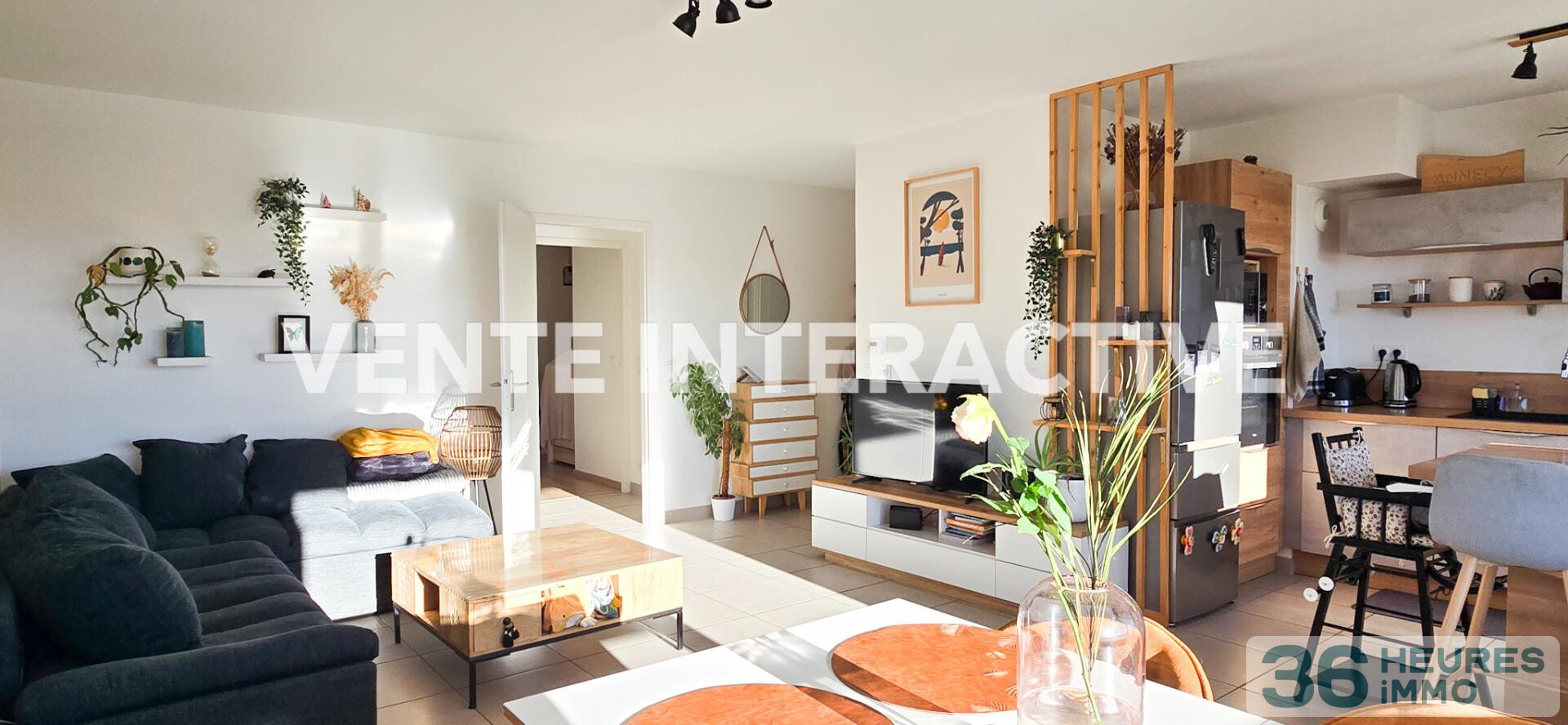 T3 moderne avec terrasse et vue dégagée – Seynod