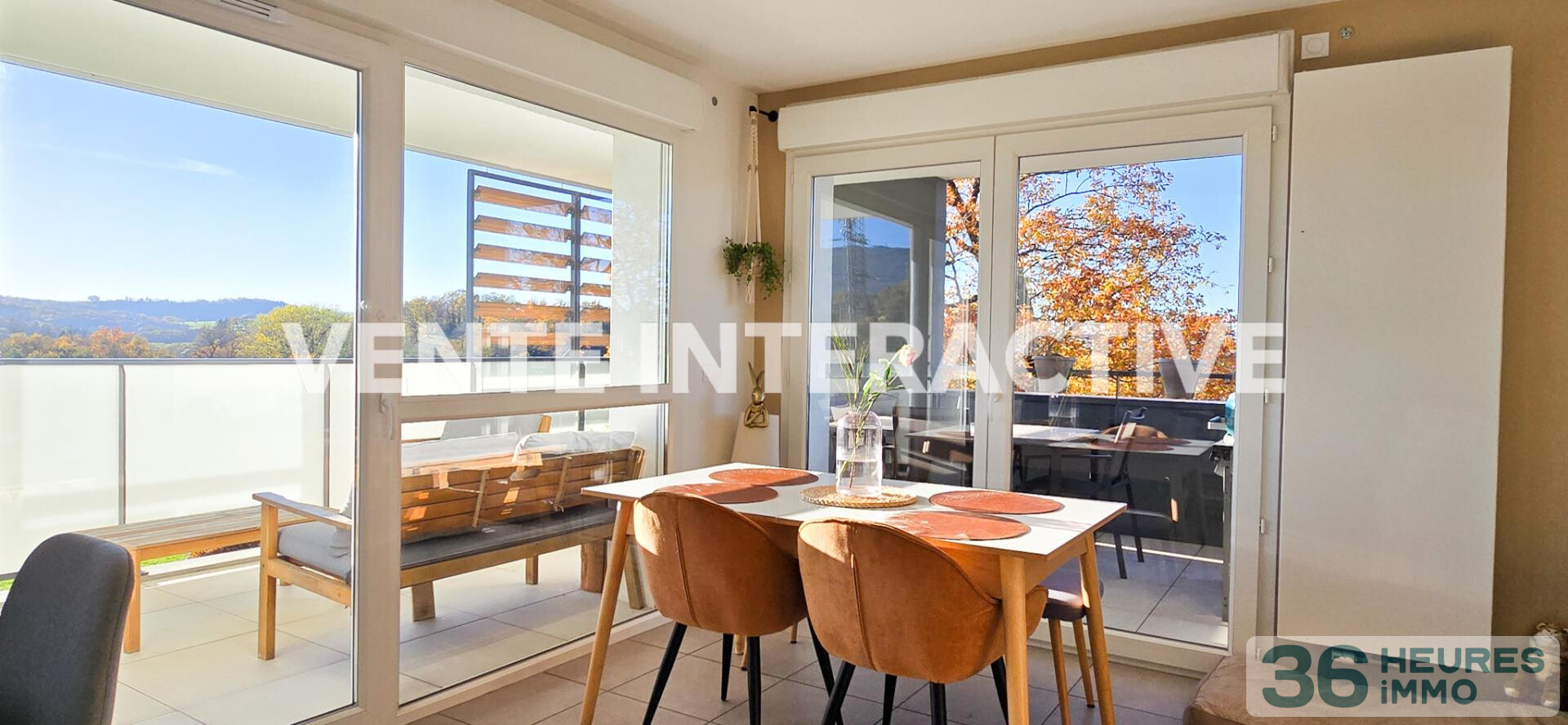 T3 moderne avec terrasse et vue dégagée – Seynod