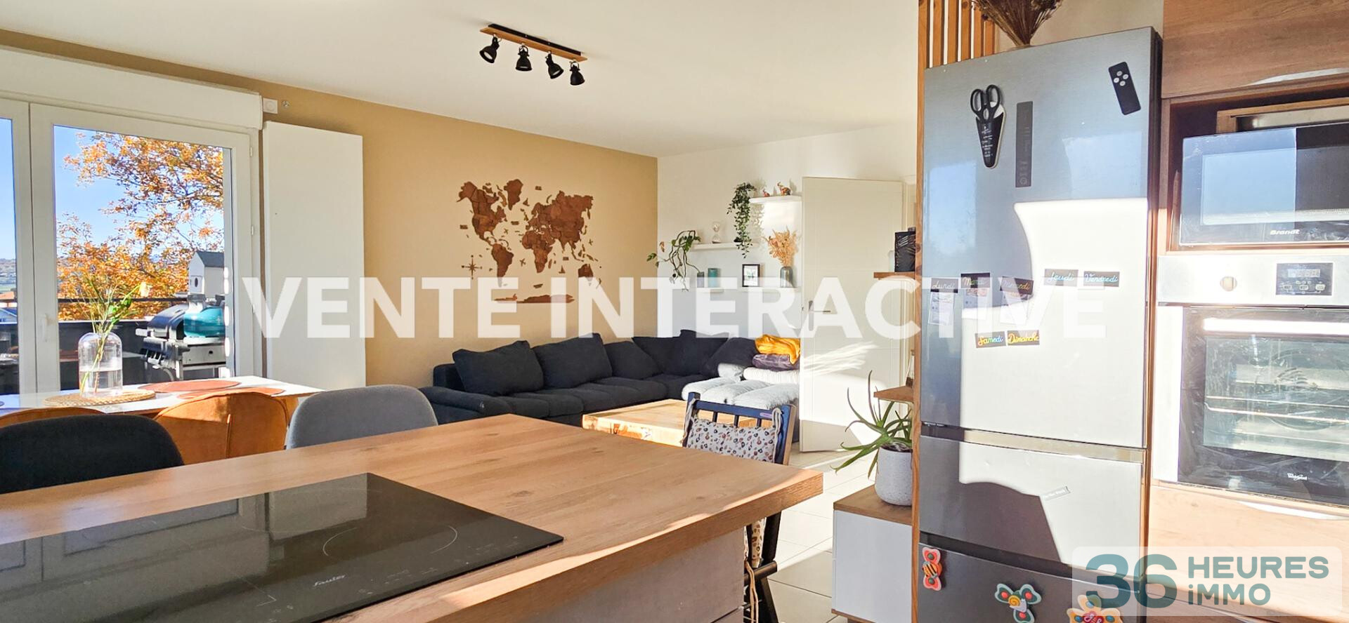 T3 moderne avec terrasse et vue dégagée – Seynod