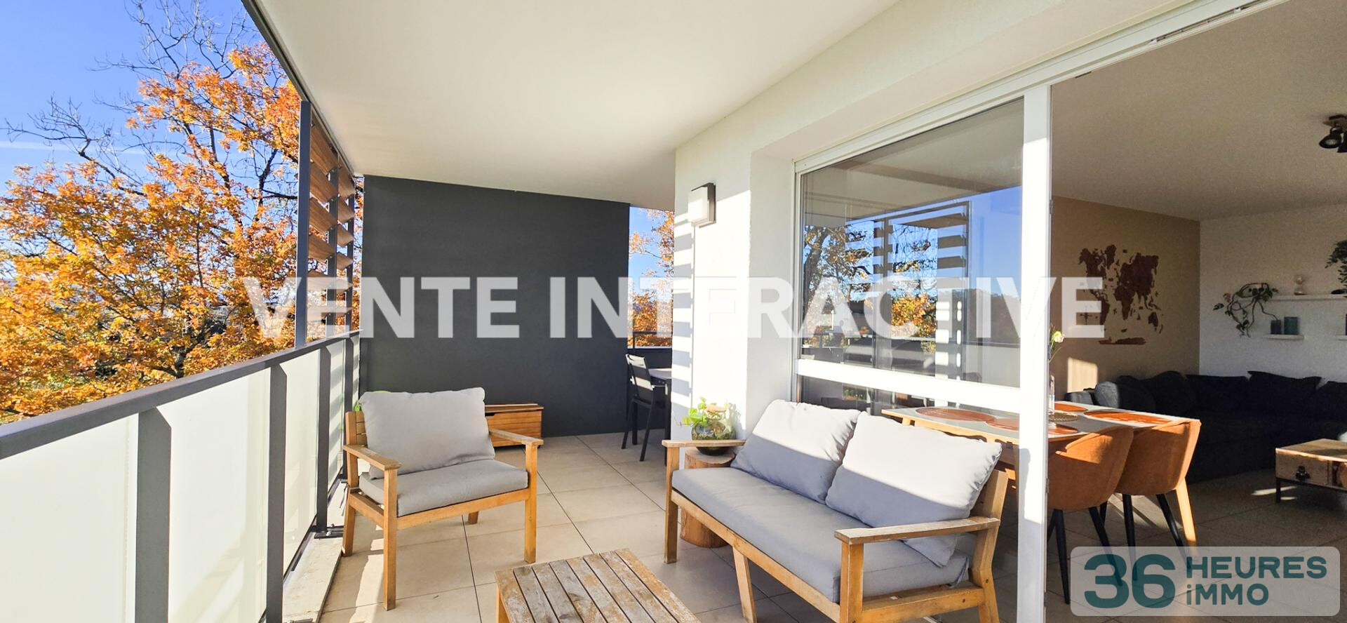 T3 moderne avec terrasse et vue dégagée – Seynod