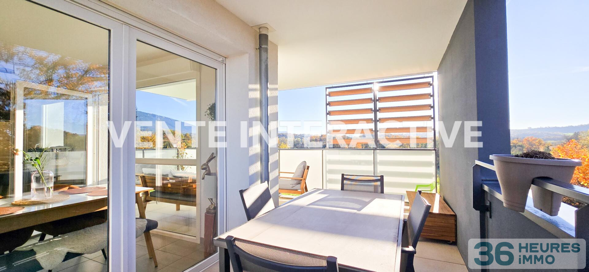 T3 moderne avec terrasse et vue dégagée – Seynod