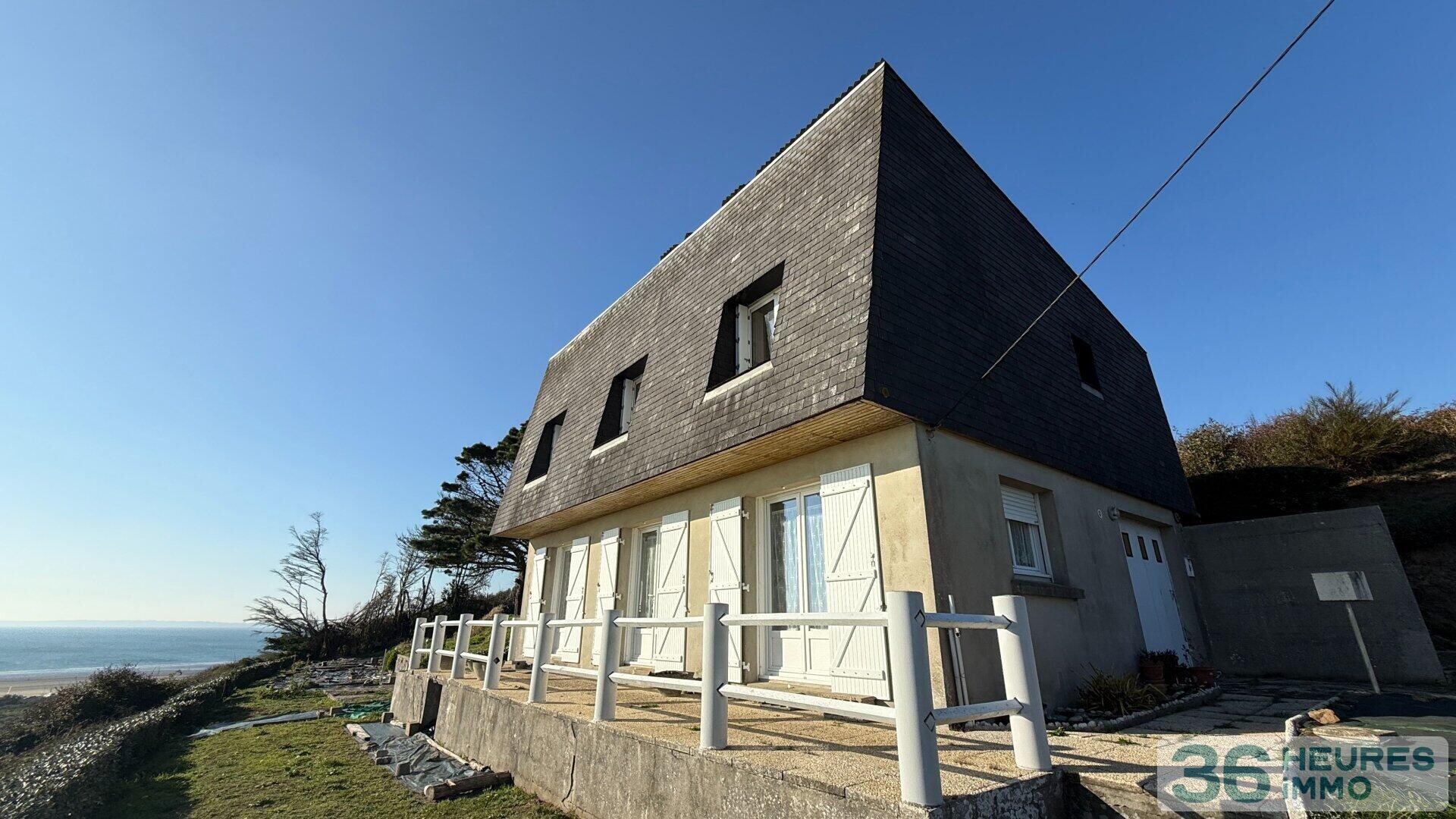Maison avec vue sur la plage de Pentrez