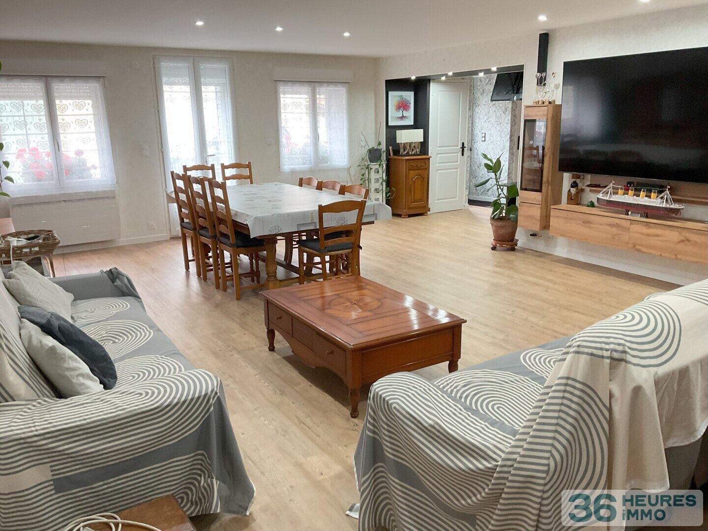 Maison familiale 4 chambres avec jardin