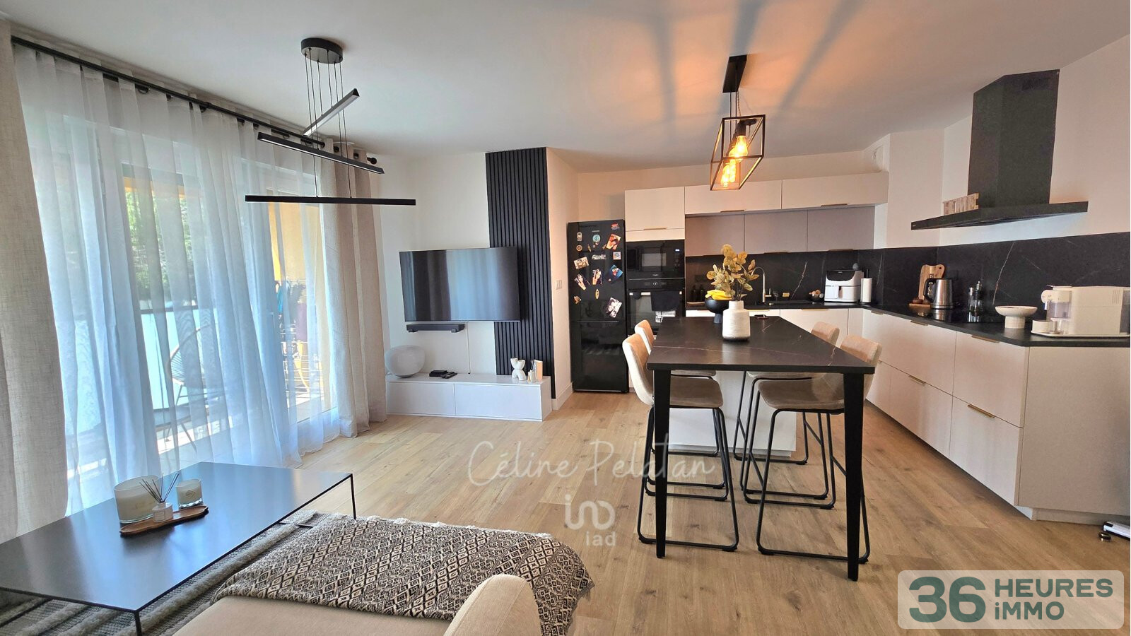 Appartement moderne de 2023 d'environ 59 m² - 3 pièces avec balcon