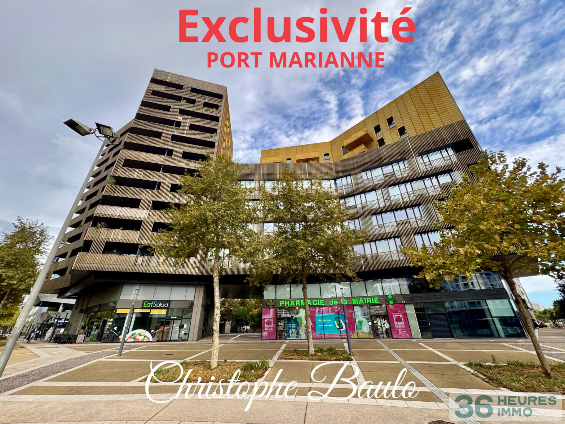 Dépt Hérault (34), à vendre à Montpellier, Port-Marianne, T3, dernier étages