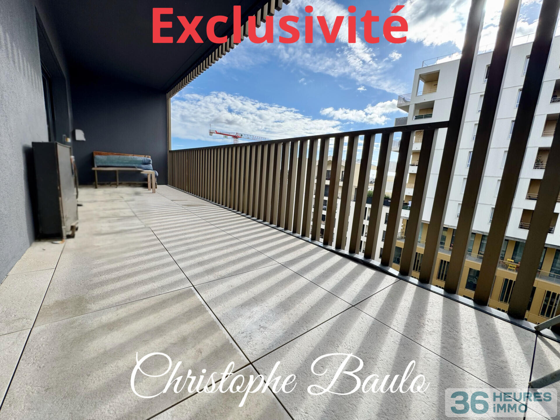 Dépt Hérault (34), à vendre à Montpellier, Port-Marianne, T3, dernier étages