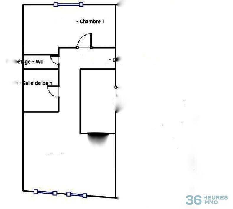 2P GRASSE 3 eme ETAGE 