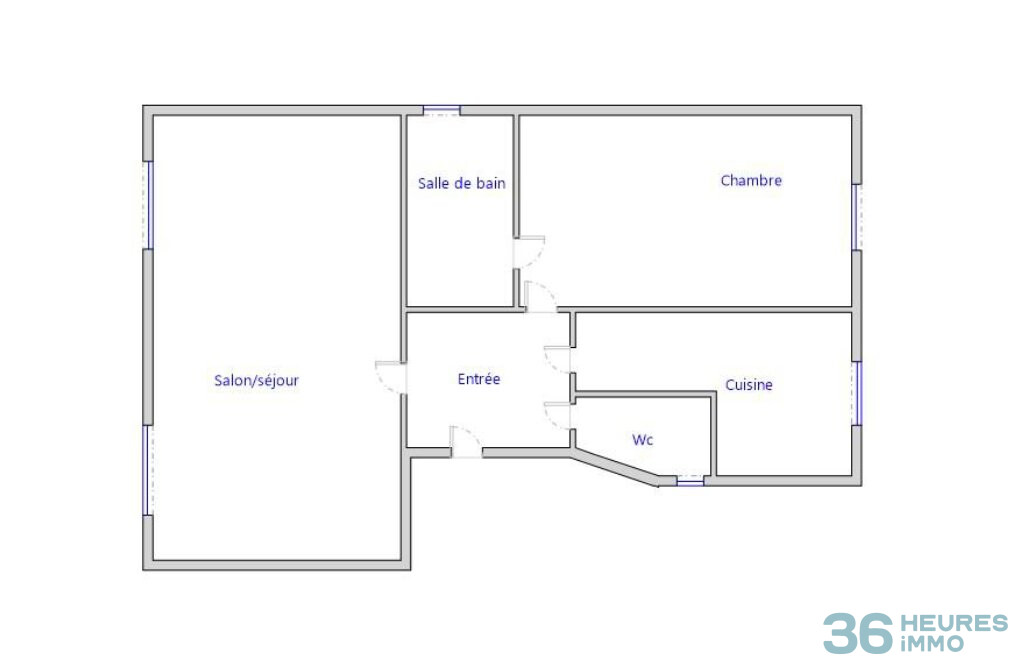 Appartement de 2 pièces proche Avenue Foch/ Porte Dauphinee