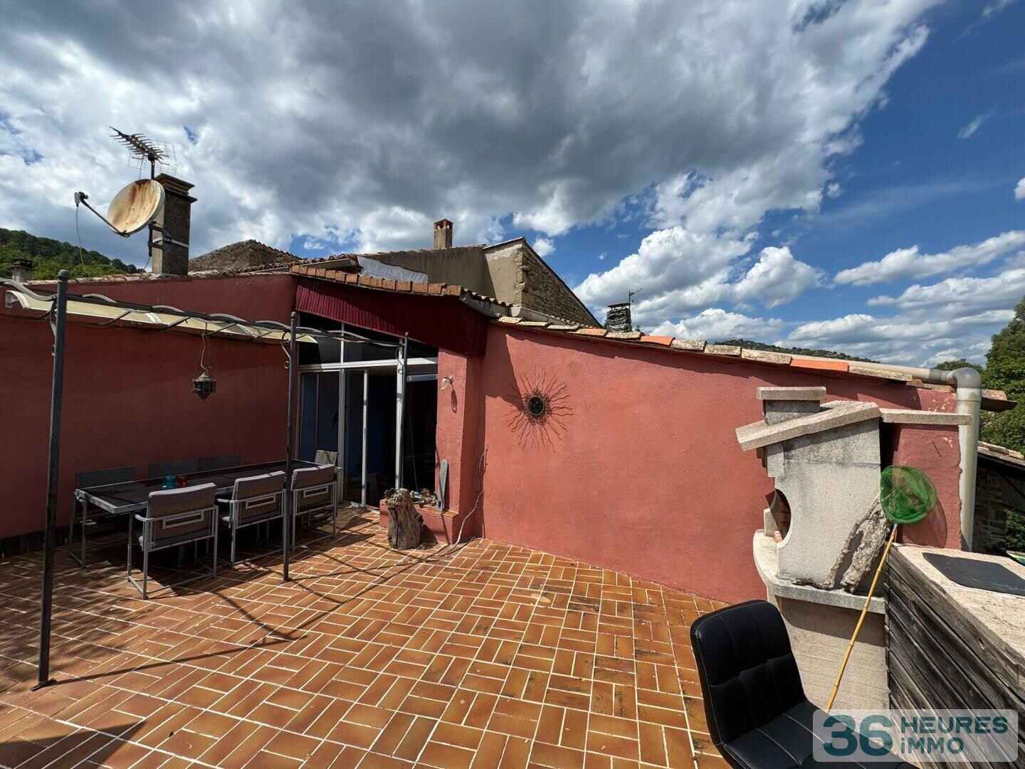 Maison de village de charme avec vue panoramique sur l’Ardèche et les Cévennes