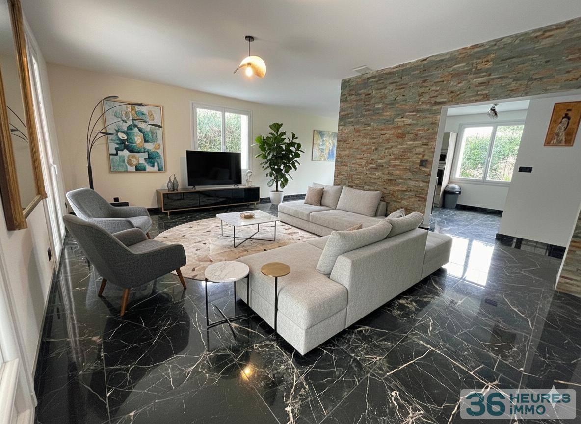 Maison avec grand terrain