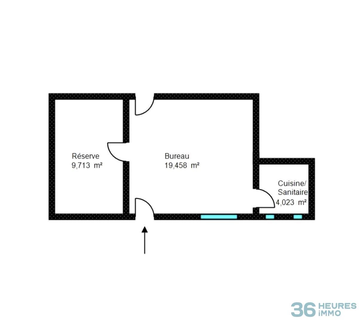 Appartement 1 pièce de 33m2 en souplex