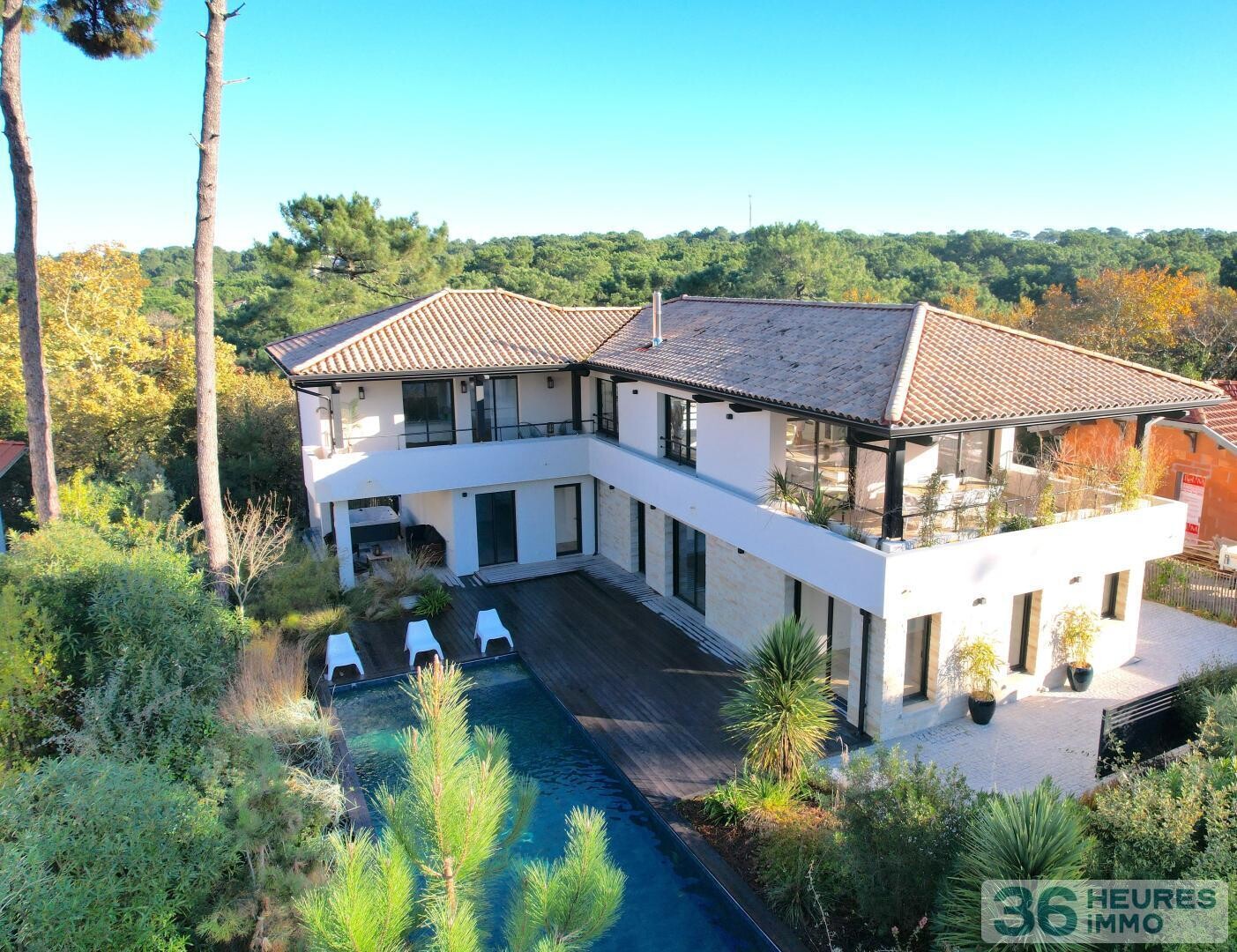Villa d'exception neuve avec piscine à vendre aux Abatilles, Arcachon