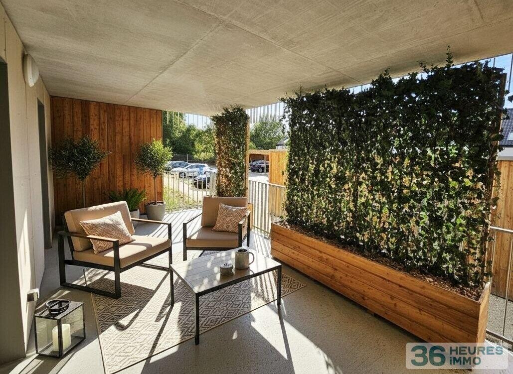 Appartement récent avec terrasse et  double parking