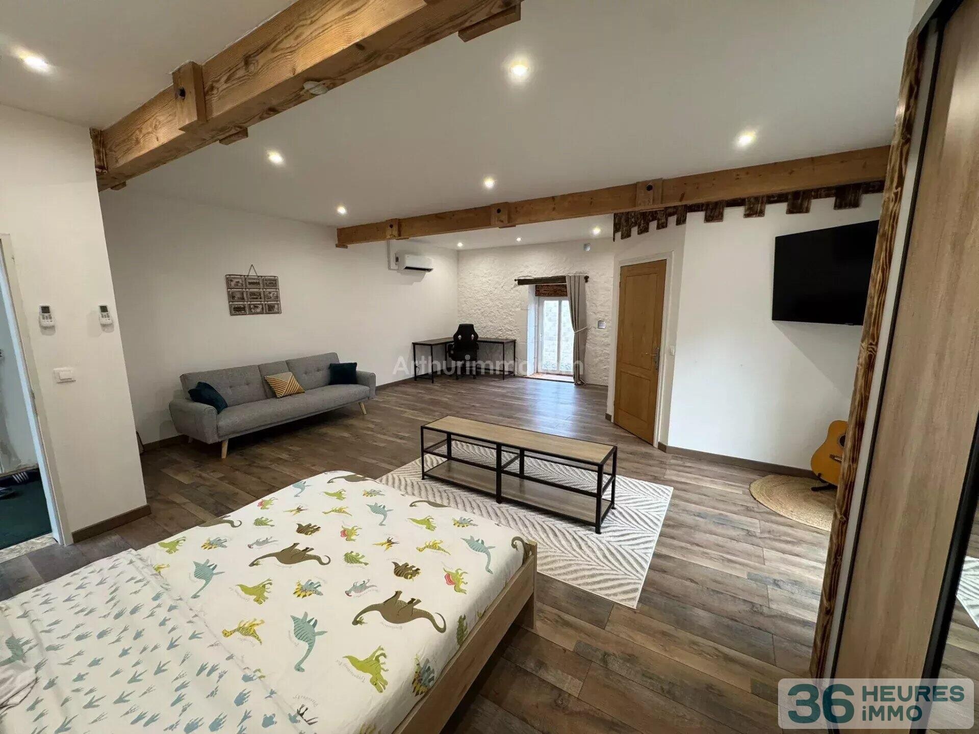 Propriété de caractère en pierre – Volumes exceptionnels – Usage résidentiel ou professionnel – Saint-Vallier