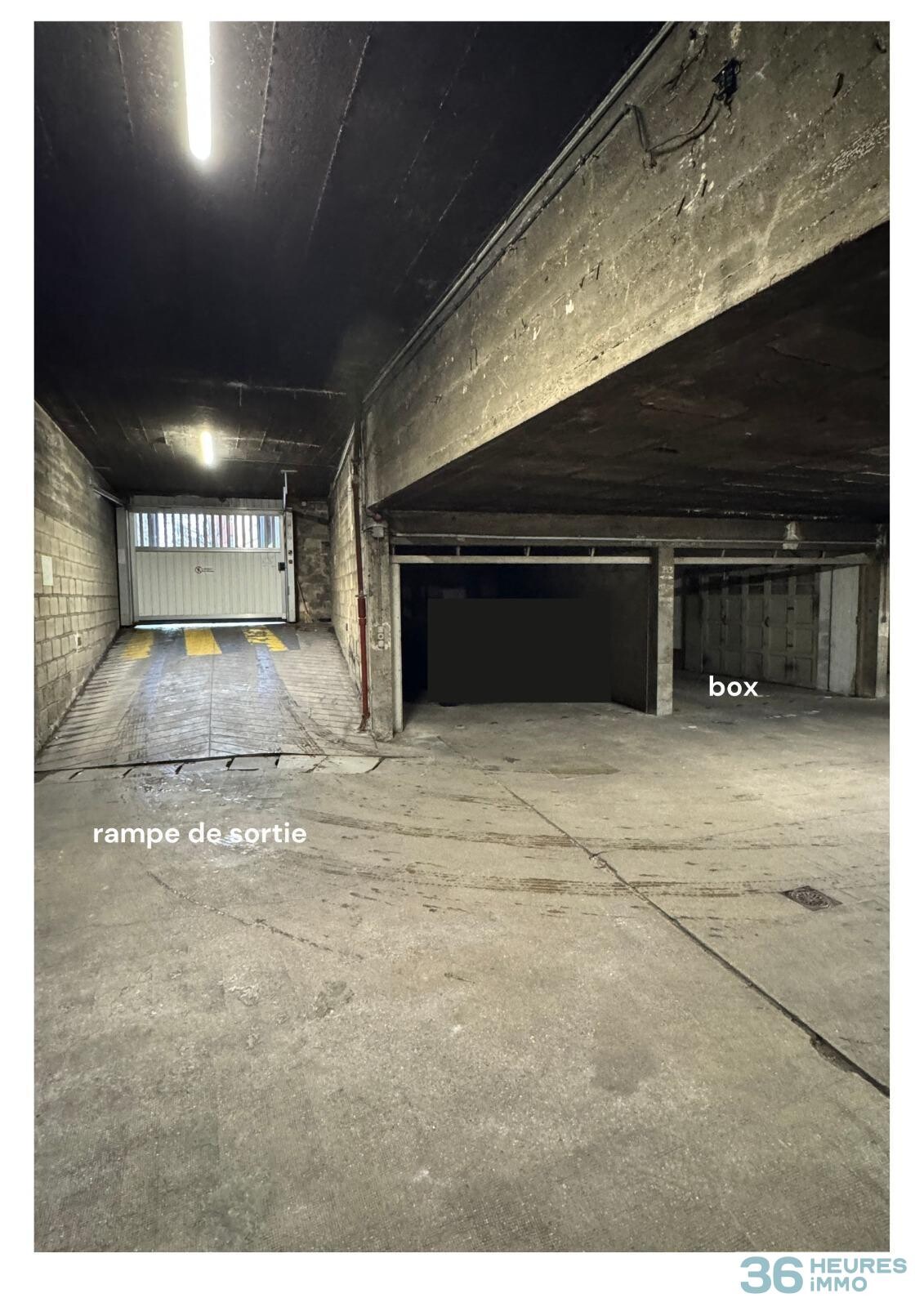 box fermé 20 m2 dans parking sécurisé av de Madrid