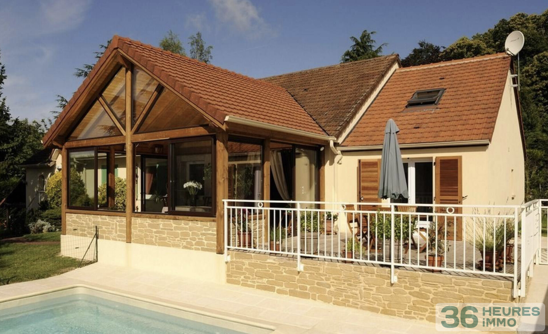 belle maison au bord de l'ocean